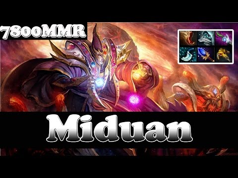 Dota 2 - Miduan 7800 MMR Plays Invoker Vol 6 - Ranked Match Gameplay!