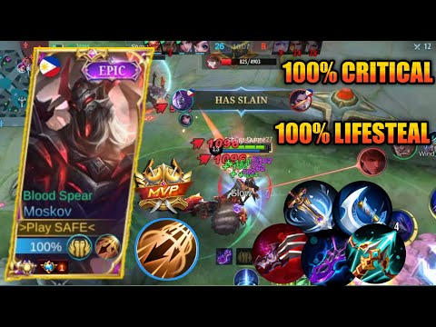 TOP GLOBAL MOSKOV!! FULL ATTACK SPEED + FULL CRITICAL - BUILD TOP 1 GLOBAL MOSKOV ~ MLBB