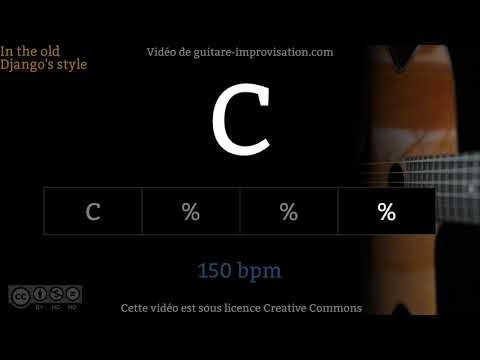 C (150 bpm) - Gypsy jazz Backing track / Jazz manouche