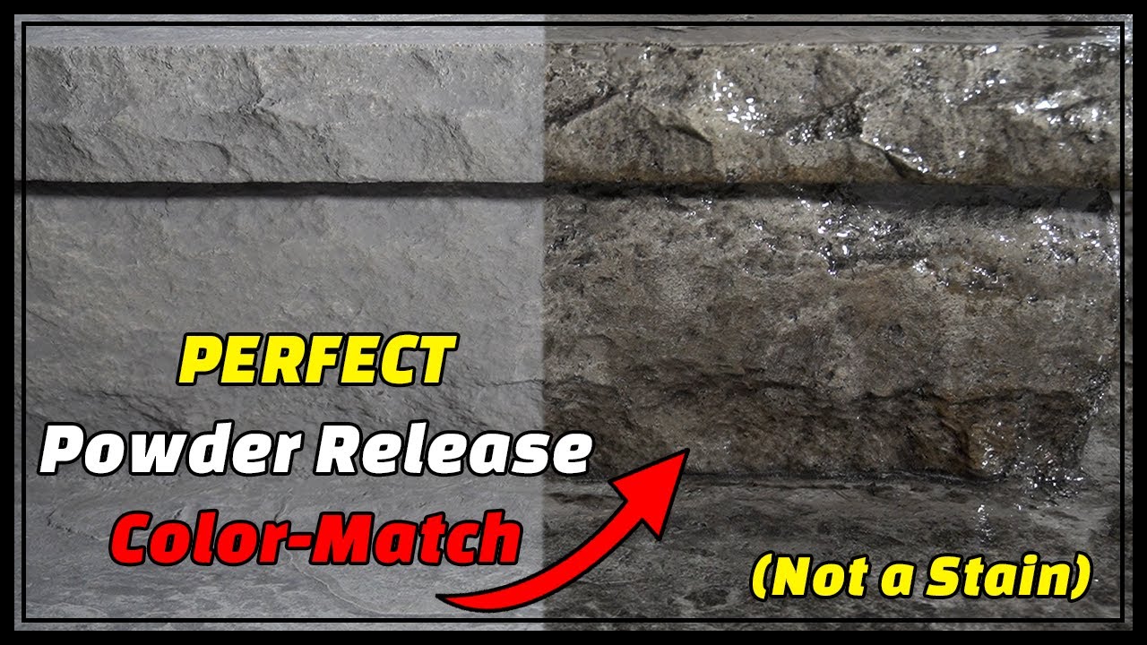 How to Color Stamped Concrete Stairs to Match Powder Release