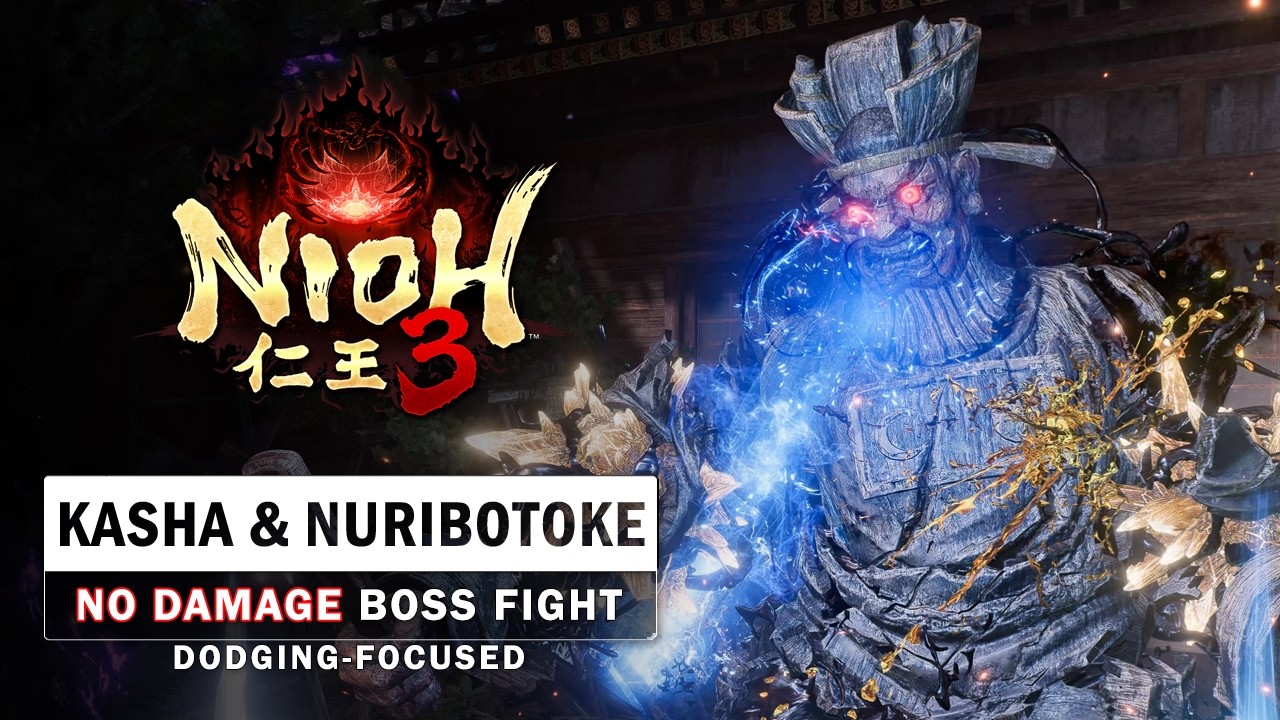 Nioh 3 - Kasha & Nuribotoke Boss Fight (No Damage)
