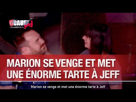 Marion gets her revenge and throws a huge pie at Jeff - C’Cauet on NRJ