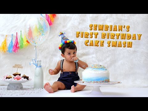 Sembian's 1st Birthday Cake Smash