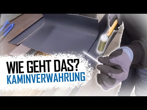 Dachdecker / Kaminverwahrung aus Blech herstellen