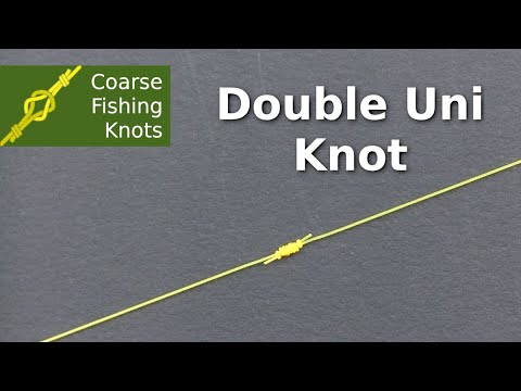 Double Uni knot - How to tie