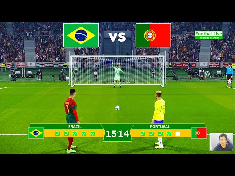 Brazil vs Portugal - Penalty Shootout 2023 | Ronaldo vs Neymar | eFootball PES Gameplay