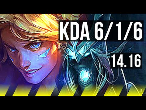 EZREAL & Tahm Kench vs KARTHUS & Janna (ADC) | 6/1/6, Rank 7 Ez, Rank 29 | EUNE Challenger | 14.16