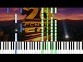 20th Century Fox Intro - Piano tutorial