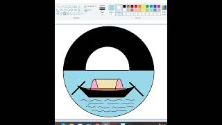 circle scenery draw ms paint#shorts#ms paint#SJB learning.  Drawing vedio.#trendig draw#viralshorts#