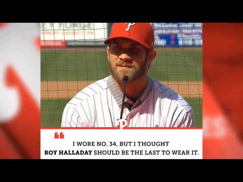 Bryce Harper has the utmost respect for the Hall of Famer the Late Roy Holliday (March 2nd, 2019)