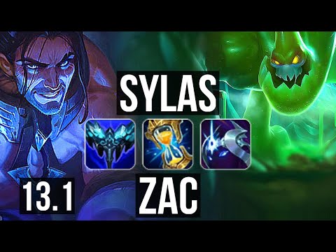SYLAS vs ZAC (MID) | 7 solo kills, 500+ games, Godlike, 15/4/6 | EUW Diamond | 13.1