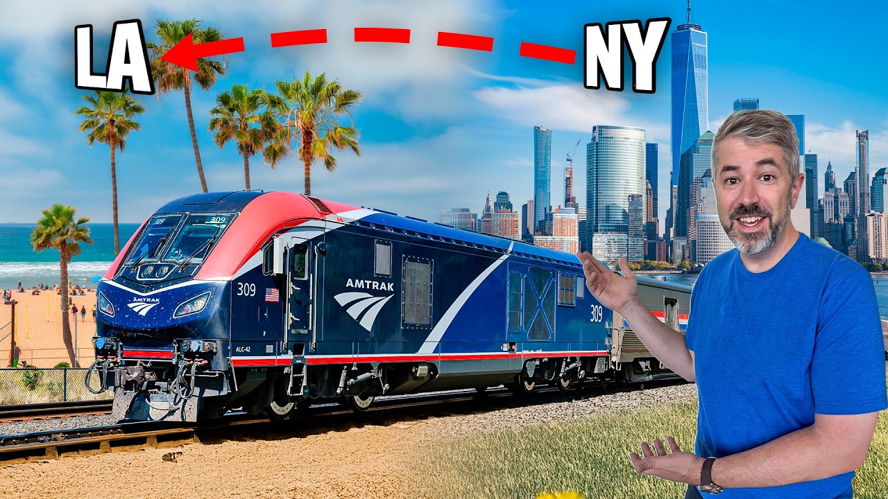 AMTRAK SLEEPER TRAIN Across USA 🇺🇲 (3 Nights, 68 Hours!)