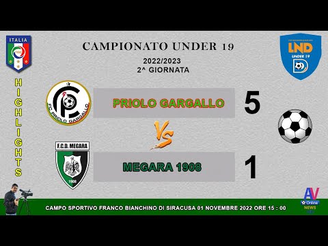 VIDEO HIGHLIGHTS -  PRIOLO G. -  MEGARA - UNDER 19 - 2022/2023 .