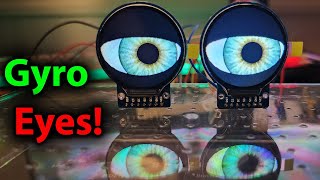 Build Motion Controlled Uncanny Eyes on TFT Displays with Teensy 4.1 + MPU6050 IMU