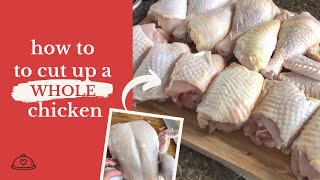 how to cut up a whole chicken + the best way to store them...