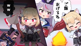 【手描き】優しくしてくれた命の恩人を上手に屠る胡桃のあ【ぶいすぽっ!/花芽すみれ/胡桃のあ/橘ひなの/兎咲ミミ/英リサ/神成きゅぴ/八雲べに/夢野あかり】【マンガ動画/アニメ/VTuber】