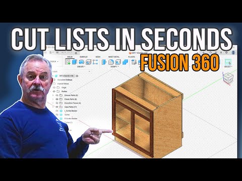 How to Generate Cut Lists Automatically in Fusion 360 (Free Tools for Woodworkers)