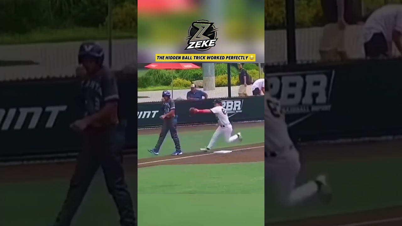 Hidden ball trick???? #baseball