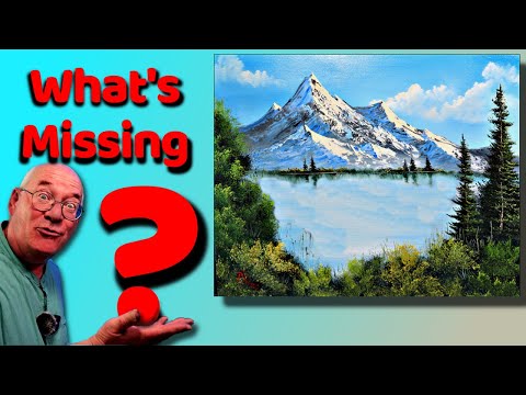 How to paint Mountains like Bob Ross | BUT wait sometings missing?