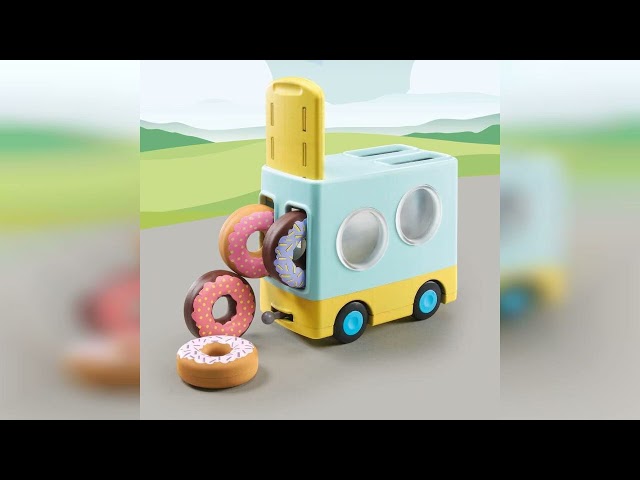 Vídeo relacionado con PLAYMOBIL Junior 71702 Camión de Donut, con función de apilamiento y clasificación, Juguete sostenible Hecho de plásticos a Base de Plantas, Juguetes para niños a Partir de 1 año