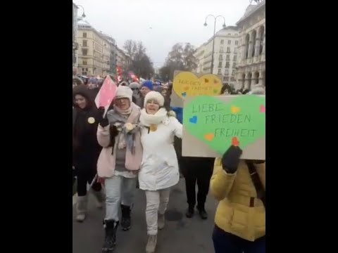 16.1.2021: Österreich zeigt Gesicht - über 50 000 Menschen bei Großdemo in Wien 👍❤️🇦🇹❤️👍
