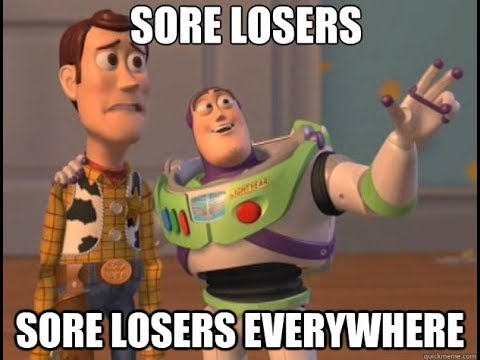 Sore losers - We all know a sore loser! 😂