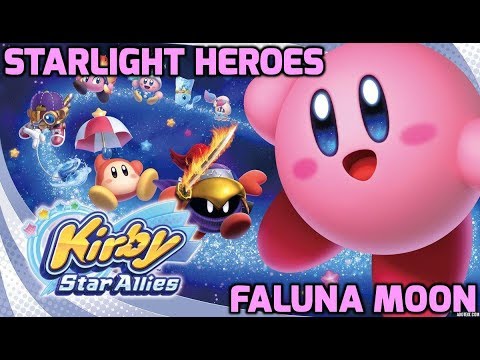 Kirby Star Allies - World 4: Starlight Heroes - Faluna Moon