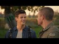 Oliver And Barry Meet Superman Barry Shoots Oliver With An Arrow