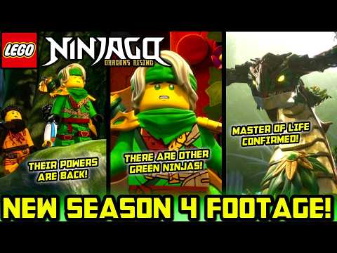 INSANE New Season 4 Footage! 🍃 SO MANY NEW REVEALS! Ninjago Dragons Rising Season 4 News!