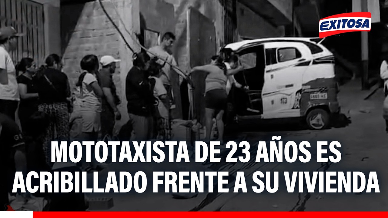 🔴🔵 Mototaxista de 23 años es acribillado frente a su vivienda