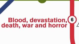 Blood, devastation, death, war and horror