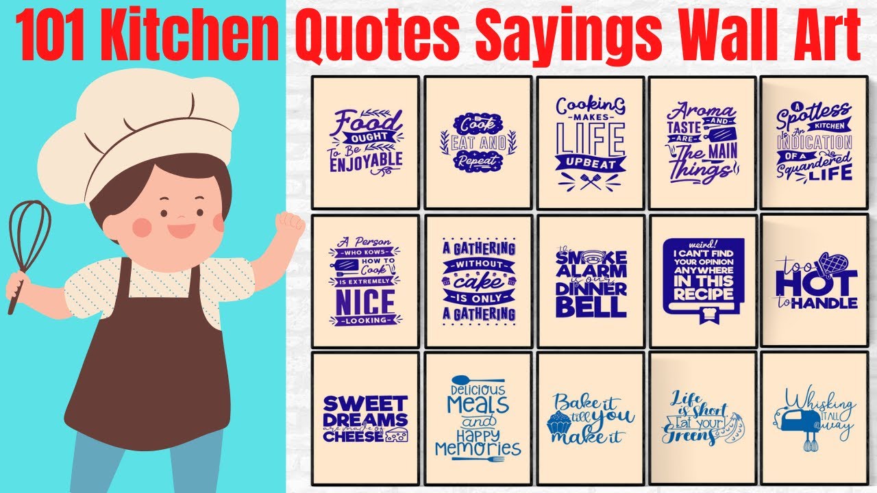Funny Cute Kitchen Baking Cooking Eating Quotes Sayings Humor Printable Wall Art DIY Wall Decor Etsy