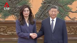 Chinese President Xi meets Taiwan's opposition leader Cheng in Beijing中国国家主席习近平在北京会见台湾反对派领导人程正