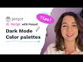 How to build a dark mode color palette in Penpot