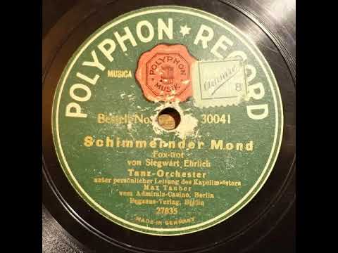 Polyphon Record 30041 Tanz orchester vom Admirals Casino Berlin, Max Tauber   Schimmernder Mond 1920