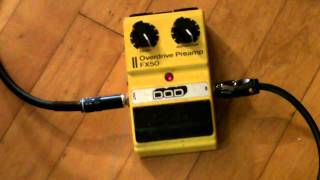 Video thumbnail for DOD FX 50 overdrive preamp; demo/review by Caleb Kilen
