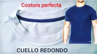 Confección Cuello redondo + tapa Costura + Costura de carga