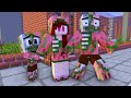 Monster School: Poor Baby Zombie Pigman Family Life (Sad story but happy ending)-Minecraft Animation