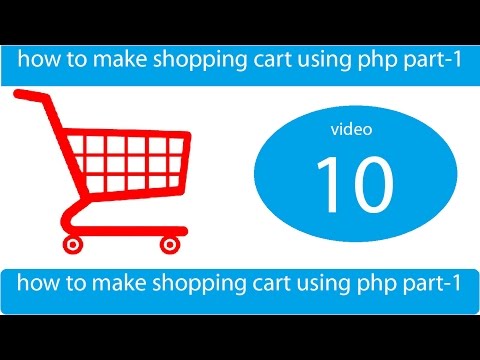 how to make shopping cart with cookies and mysql - part 1