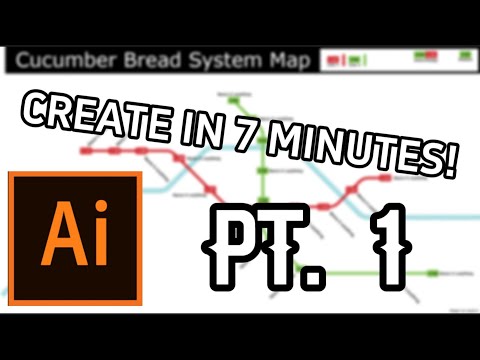 How to make a train map in 7 minutes - Part 1 (Illustrator)