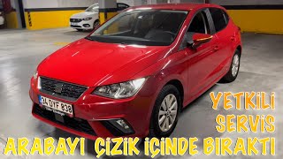 SEAT IBIZA YETKİLİ SERVİS ARABAYI ÇİZİK İÇİNDE BIRAKTI / YILLIK BAKIMI