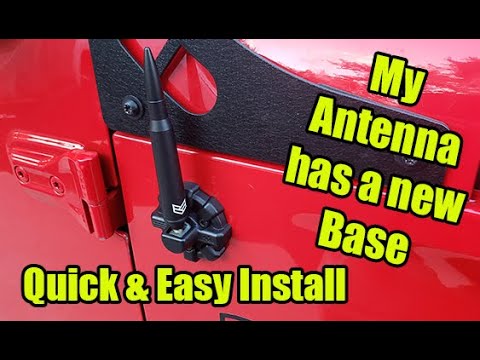 Installing a Rugged Ridge Antenna Base on my 2020 Jeep Sahara JLU