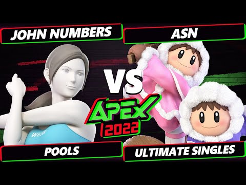 Apex 2022 - John Numbers (Wii Fit) Vs. ASN (Ice Climbers) SSBU Ultimate Tournament