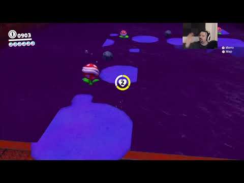 Super Mario Odyssey playthrough pt123 - Purple Goo ROOM OF DOOM!
