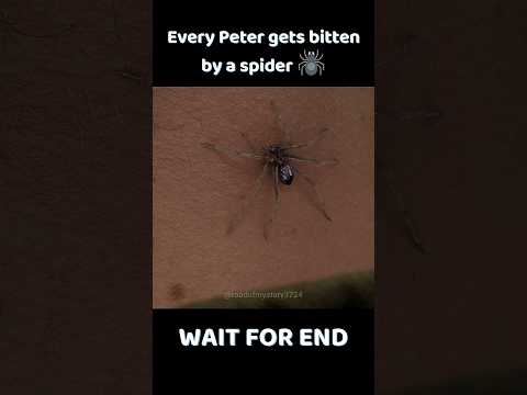 Every Peter Parker Gets Bitten By Spider #shorts #marvel #spiderman #trending #viralvideo