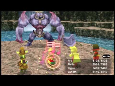 Let's Play Final Fantasy 3 3D (PSP & Steam) Walkthrough Part 38 (Secret Boss: Iron Giant)
