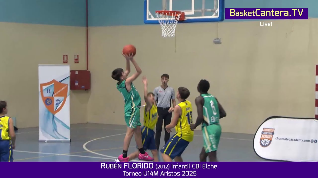 RUBÉN FLORIDO (2012) Infantil CBI Elche Academy.- Torneo U14M Basket Aristos 2025