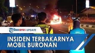 VIDEO: Bak Film Drama Kejar-kejaran Polisi dengan Tersangka hingga Mobil Terbakar, 2 Buronan Diciduk