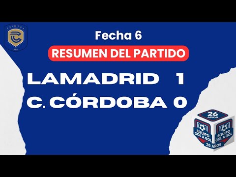 Gral Lamadrid 1-Central Córdoba 0