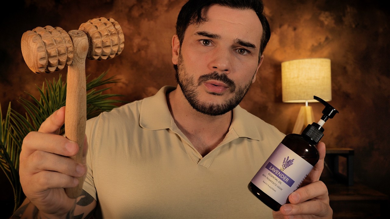 Mind Melting Head Massage (ASMR for Sleep) Oil Massage, Fingers through Hair, Personal Attention